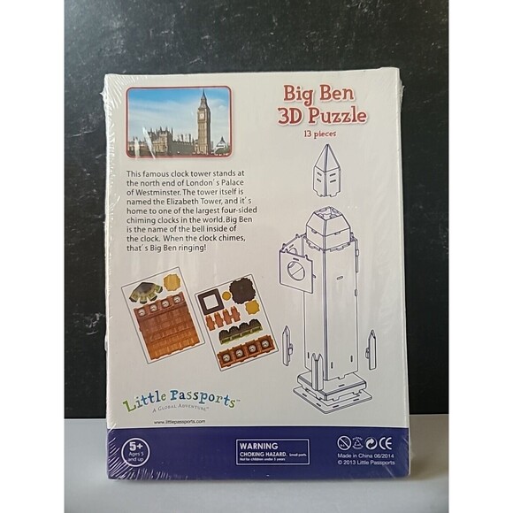 Little Passports Big Ben 3D Puzzle - Picture 3 of 10